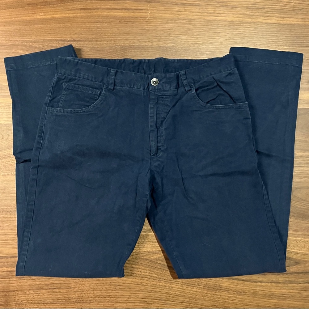 Santorelli Navy Chinos 34W